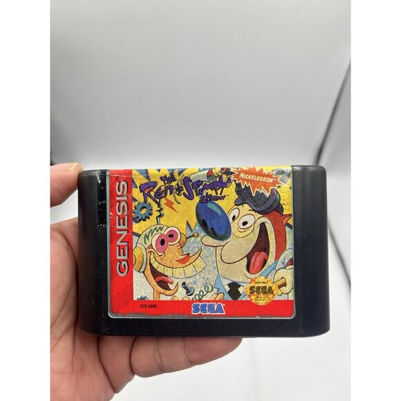 The Ren & Stimpy Show: Stimpy's Invention (Sega Genesis) Case & Cartridge TESTED - Picture 5 of 8